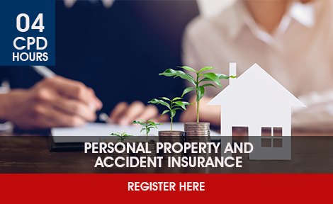 Personal Property and Accident Insurance

<br><br>(Online Learning via SCI ONLINE Global Classroom.) 